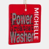 Power Washer Extraordinaire CUSTOM Keramisch Ornament (Rechts)