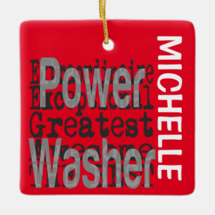 Power Washer Extraordinaire CUSTOM Keramisch Ornament