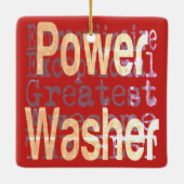 Power Washer Extraordinaire Keramisch Ornament (Achterkant)