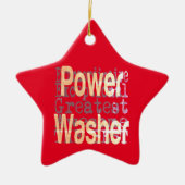 Power Washer Extraordinaire Keramisch Ornament (Voorkant)
