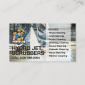 Power Washer Reiniging Pavement Visitekaartje (Voorkant)