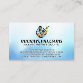 Power Washing Guy Logo | Zeepbellen Visitekaartje (Achterkant)