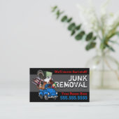 Power Washing/Junk Hauling Business Promo Card Visitekaartje (Staand voorkant)
