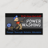 Power Washing/Junk Hauling Business Promo Card Visitekaartje (Achterkant)
