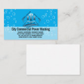 Power Washing Logo | Zeepbellen  Visitekaartje (Voorkant / Achterkant)