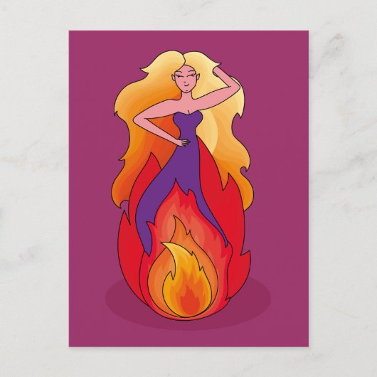 Power women postcard briefkaart (Voorkant)