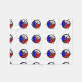 Power Zen Mandala Fleece Deken (Voorkant (Horizontaal))