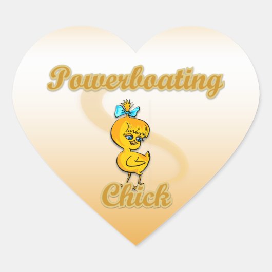 Powerboating Chick Hart Sticker (Voorkant)