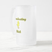 Powerboating Chick Matglas Bierpul (Voorkant links)