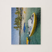 Powerboot en bananenboot legpuzzel (Verticaal)