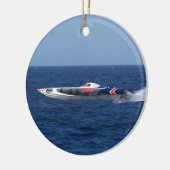 Powerboot Keramisch Ornament (Links)