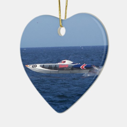 Powerboot Keramisch Ornament (Links)