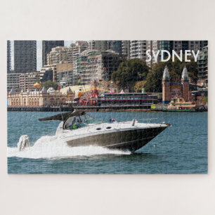 Powerboot op Sydney Harbour, Australië Legpuzzel