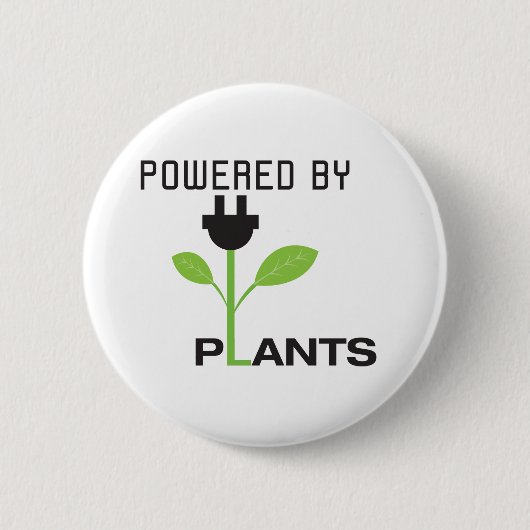 POWERD DOOR PLANTEN RONDE BUTTON 5,7 CM (Voorkant)