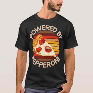 POWERD VERLEEND DOOR PEPPERONI Pizza Lover Funny M T-shirt