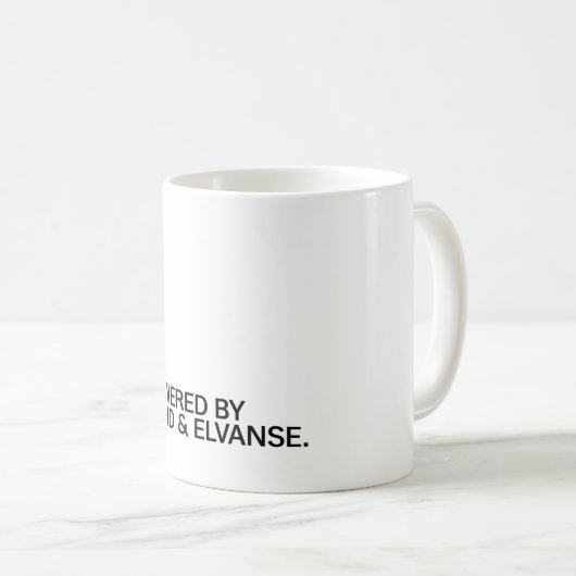 Powered By ADHD & Elvanse Koffiemok (Voorkant rechts)