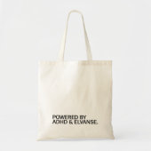 Powered by ADHD & Elvanse – Neurodivergent  Tote Bag (Voorkant)