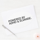Powered By ADHD & Elvanse | Sticker (Envelop)