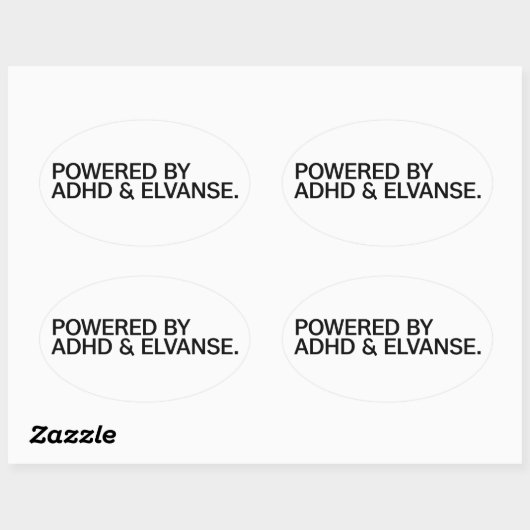 Powered By ADHD & Elvanse | Sticker (Vel)