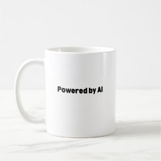 Powered by AI Mug – AI-Themed Gift for Techies Koffiemok