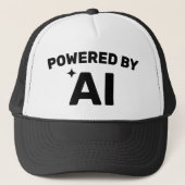 Powered by AI™ Trucker Hat (Customize It!) Trucker Pet (Voorkant)