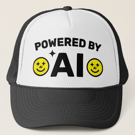 Powered by AI™ Trucker Hat Trucker Pet (Voorkant)