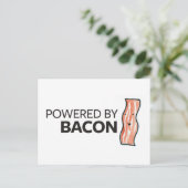 Powered by Bacon Briefkaart (Staand voorkant)