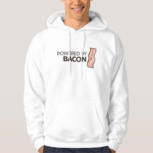 Powered by Bacon Hoodie (Voorkant)