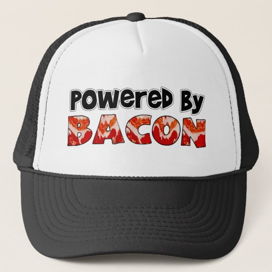 Powered by Bacon Humor Trucker Pet (Voorkant)