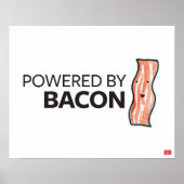 Powered by Bacon Poster (Voorkant)