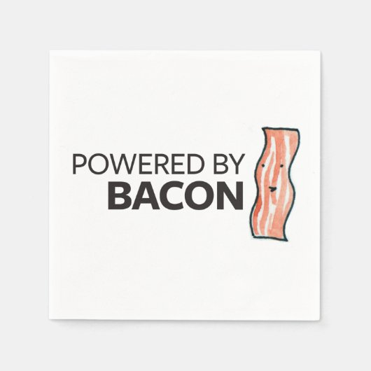 Powered by Bacon Servetten (Voorkant)