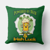 Powered by Beer St Patrick’s Day Shirt – almofada Kussen (Voorkant)