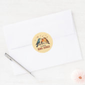 Powered by Bird Songs Ronde Sticker (Envelop)