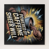 Powered By Caffeine And Sheer Will Legpuzzel (Horizontaal)