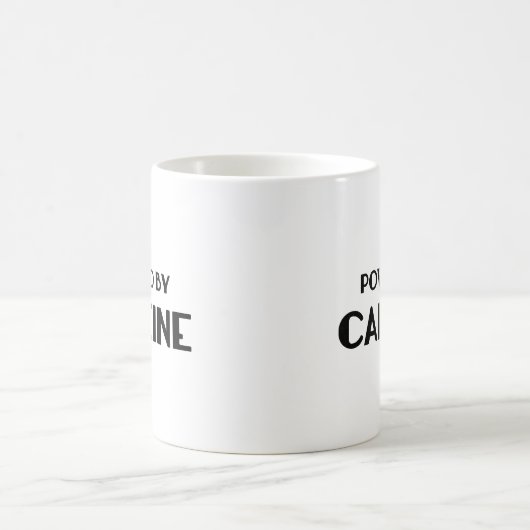 Powered by Caffeine Coffee Mok (Center)