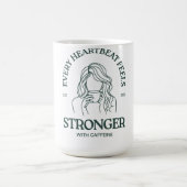 Powered by Caffeine & Heartbeats  Magische Mok (Midden)