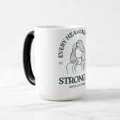 Powered by Caffeine & Heartbeats  Magische Mok (Voorkant links)