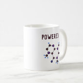 Powered by - Caffeine Molecular Structure Koffiemok (Voorkant rechts)