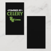 Powered by Celery Green Juice Food Veggie lover Visitekaartje (Voorkant / Achterkant)