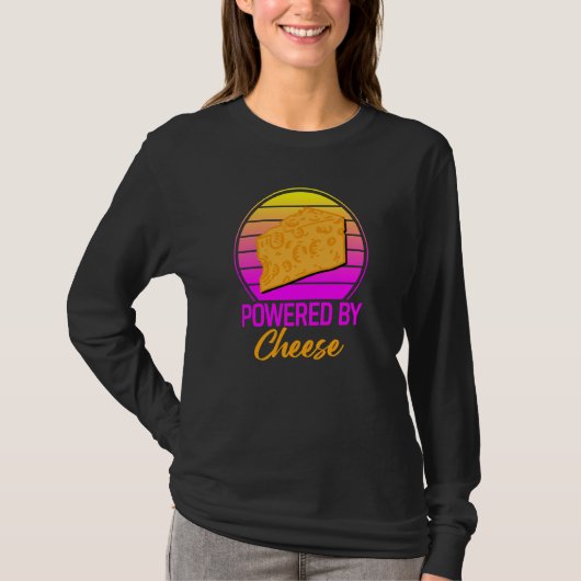 Powered By Cheese T-shirt (Voorkant)