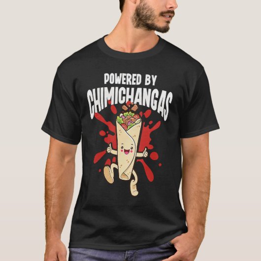 Powered By Chimichangas T-shirt (Voorkant)
