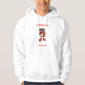 Powered By Chocolate | Funny Design Hoodie (Voorkant)