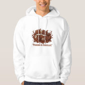 Powered by Chocolate – National Chocolates Day Art Hoodie (Voorkant)