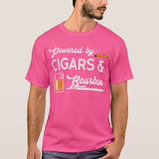 Powered by Cigars Bourbon sigaren T-shirt