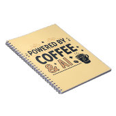 Powered by Coffee & AI Retro Tech Vector Notitieboek (Rechterzijde)