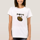 Powered by Coffee Dames T-shirt (Voorkant)