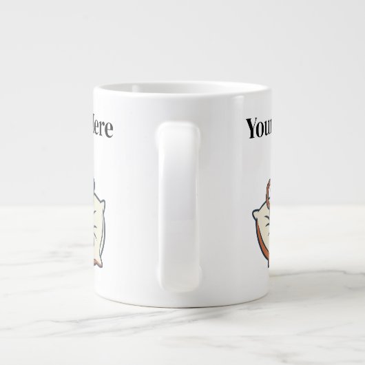 Powered by Coffee & Dog Dreams Grote Koffiekop (Achterkant)