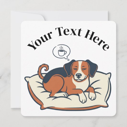 Powered by Coffee & Dog Dreams Kaart (Voorkant)