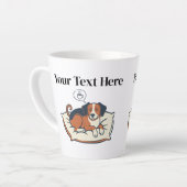 Powered by Coffee & Dog Dreams Latte Mok (Linkerhoek)