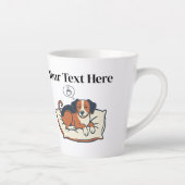 Powered by Coffee & Dog Dreams Latte Mok (Rechts)